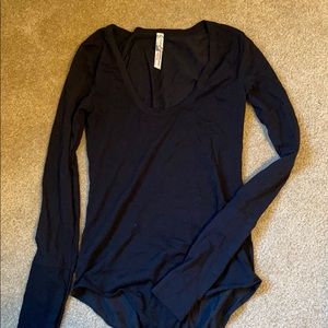 Long sleeve free people bodysuit
